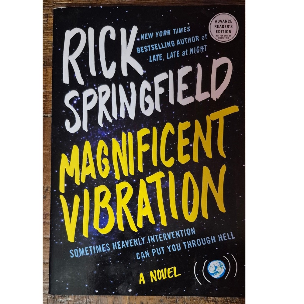 Rick Springfield Magnificent Vibration ARC Advance Reader Edition Novel 2014